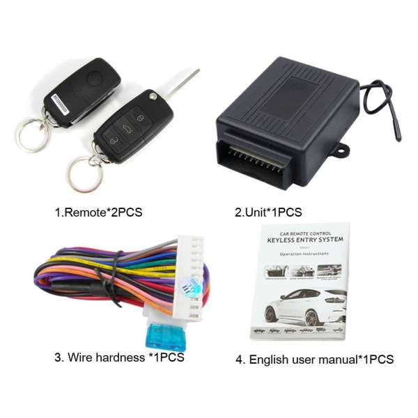 Factory Good Quality 433MHz 12V Car Auto Alarm Remote Central Door Locking Vehicle Keyless Entry System Kit M602-8239